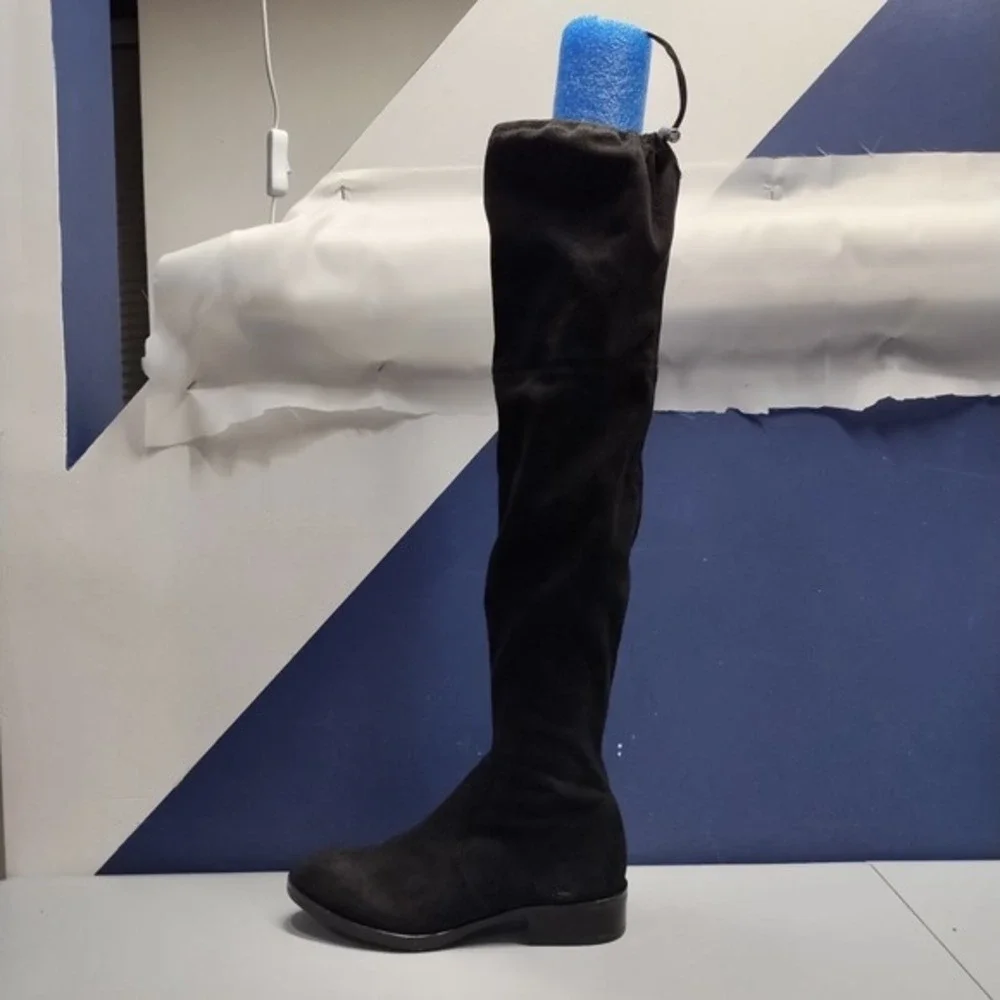 Circus By Sam Edelman Over The Knee Boots Womens US 6.5 Black Cuban Heel Pull-On